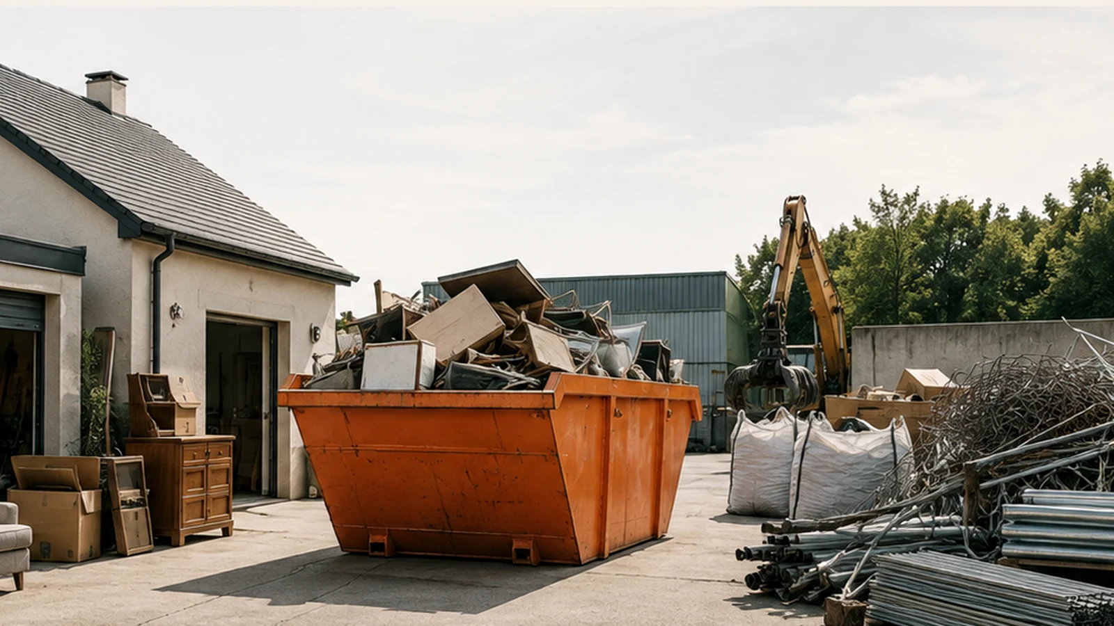 Débarras, bennes, démolition et recyclage